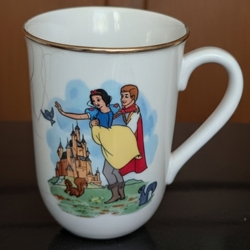 Walt Disney Character Mugs Set Four (4) Alice Pinnochio Mickey Snow White Cups - Picture 5 of 8